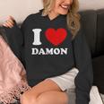 I Love Damon I Heart Damon 面白い名前 Damon パーカー
