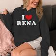 I Love Rena 私は愛する Rena パーカー