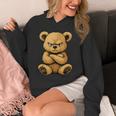 Teddy Bear Angry Teddy Bear Lover Graphic Humor Hoodie