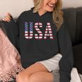 Usa アメリカの国旗の色のアメリカ 長袖tシャツ パーカー