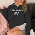 Vintage I Like Turtles Turtle Pet For Turtle Lovers Hoodie