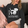 Wiener Dog ダックスフンド 犬 ペット愛好家 I Love Dachshunds パーカー