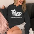 「Nyan Balance」ニャンバランス グラフィック かわいい ねこ パーカー