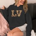 かわいい 文字 Lv イニシャル 名前 ヒョウ チーター動物 長袖tシャツ パーカー