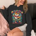 アロハ ハワイ ハワイアン フラダンス キャット シャツ 猫好き フラ 長袖tシャツ パーカー