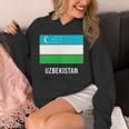 ウズベキスタン ウズベキスタン国旗 長袖tシャツ パーカー