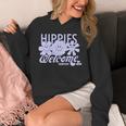 ウッドストック・ヒッピーズ・ウェルカム・スマイリング・フラワーズ 長袖tシャツ パーカー