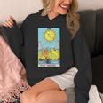 オリジナルのrider Waite Deckのムーンヴィンテージタロットカード。 長袖tシャツ パーカー