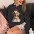 クリスマス ゴールデンレトリバー クリスマス ドッグツリー サンタハット リトリーバー 長袖tシャツ パーカー