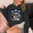 シーズー 犬 シウツー 犬 エイリアン Ufohitzhu おもしろい シーズー 長袖tシャツ パーカー