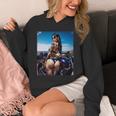 セクシーガールグラフィックtシャツ セクシーなラティーナガール&バイクビーチ。 長袖tシャツ パーカー