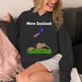 ニュージーランドのお土産キウイバードウォッチングニュージーランド地図 長袖tシャツ パーカー