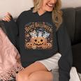 ハッピーハロウィン猫 パンプキン 魔女の帽子デザイン パーカー
