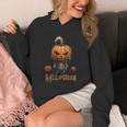 ハロウィン不気味なパンプキンシャツ パーカー