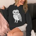 フクロウ愛好家 メンフクロウ かわいい 白い鳥 精神 動物 自然 アート パーカー