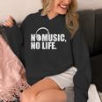 ヘッドホン No Music No Life Music Lover パーカー