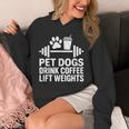 ペット 犬 ドリンク コーヒー リフト ウェイト 面白い ジム ワークアウト パーカー