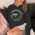 ルイジアナ スワンプ ブルースアメリカンギター 音楽 ビンテージ 長袖tシャツ パーカー