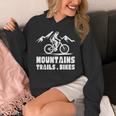 ヴィンテージ マウンテンバイク メンズ レディース バイカー Mtb トレイルバイク 長袖tシャツ パーカー