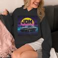 ヴェイパーウェーブ レトロ サンセット Jdm レジェンドカー 日本国内市場 長袖tシャツ パーカー