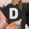 文字d 大文字 アルファベット モノグラム イニシャル パーカー