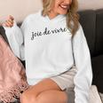 Joie Deivre フランス語の格言tシャツ パーカー