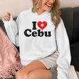 I Love Heart Cebu フィリピン諸島 パーカー