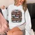 Mental Health Awareness All Feelings Are Valid Be Kind Unisex Hoodie