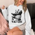 おもしろパンダ 動物 太極拳 格闘技 陰陽バランス パーカー