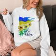 ウクライナ国旗 ひまわりの愛 ウクライナの強い服 パーカー