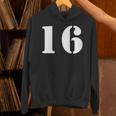 16番 16番 番号付き パーカー