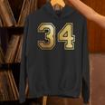 34 ナンバー34 チーム スポーツ グラフィック 代表チームのマッチング 長袖tシャツ パーカー