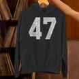 47 ジャージユニフォーム バーシティ スポーツ番号 47歳の誕生日 パーカー