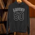 Around 50 アラフィフ（五十歳 50才）【ユニフォーム風】誕生日 50代 面白 パーカー