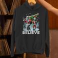 Believe Alien And Bigfoot Christmas Tank Top Unisex Hoodie