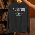 Burton ミシガン州ミシガン州ヴィンテージアスレチックスポーツデザイン パーカー