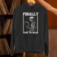 Finally Time To Read Book Lover Bookworm スケルトン 面白い本 パーカー