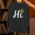 Hi Hello マリファナの葉 ハッピーファニー大麻 ウィード パイナップル パーカー