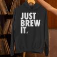 Just Brew It おもしろコーヒーシャツ パーカー