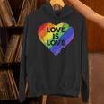 Lgbt Love Is Lovetシャツレトロハートゲイレズビアンプライド月間 パーカー