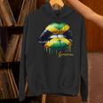 Lips Jamaican Flag Jamaica Love Travelacation パーカー