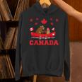 I Love Canada Cool Canada Bear & Chipmunk Cartoon Graphic パーカー