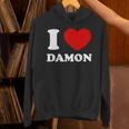 I Love Damon I Heart Damon 面白い名前 Damon パーカー