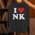 I Love Nk Initials I Heart NK First Last Name N K パーカー