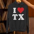I Love Tx Initials I Heart TX First Last NameX パーカー