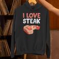 I Loveteak おもしろステーキ バーベキューグリルステーキ パーカー