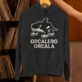Orcalero Orcala 面白いイタリアンブレインロットスラングゲームミーム パーカー