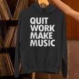 Quit Work Make Music 半袖 パーカー