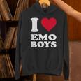 Red Heart I Love Emo Boys パーカー