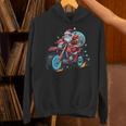Santa Claus Riding Dirt Bike In a Fun Festive Holiday Ride Tank Top Unisex Hoodie